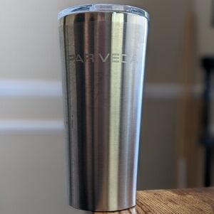 Silver Corkcicle 16oz Hot Cold Travel Tumbler w/ Lid